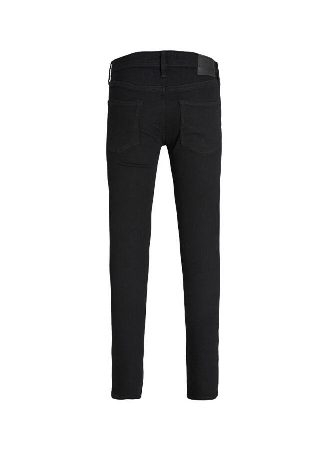 Jack & Jones 12237365_JJILIAM JJORIGINAL MF 773 Qora Erkaklar Pastki Bel Skinny Fit Denim Shimim - 4