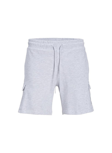 Jack & Jones Bağlamalı Bel Normal Beyaz Erkek Şort JPSTLOGO SWEAT SHORTS 2 COL SN GMS - 1