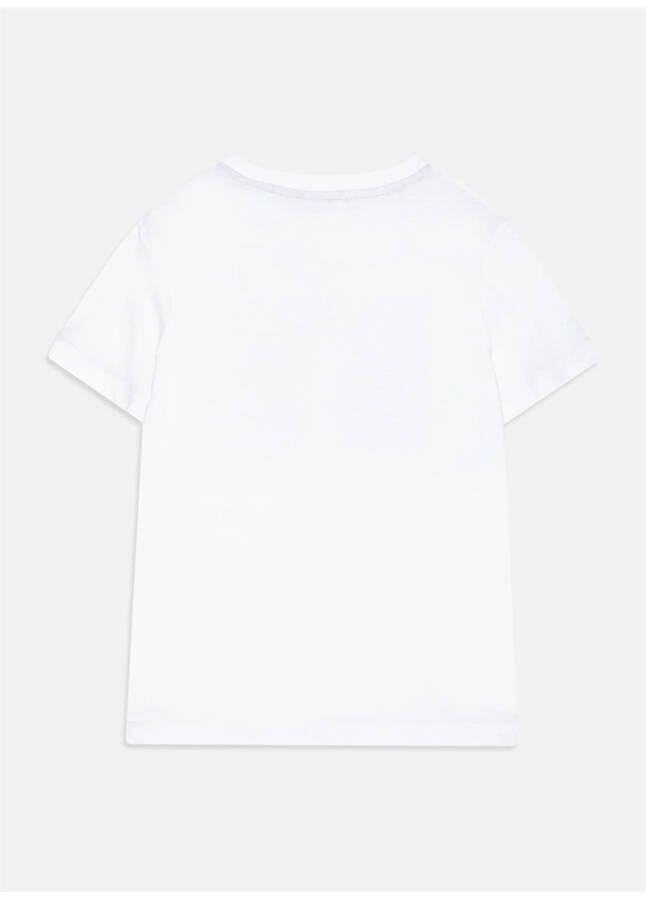 Jack & Jones Baskılı Beyaz Erkek T-Shirt JJNAVIN TEE SS CREW NECK JNR - 6