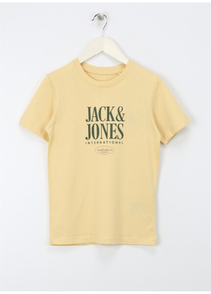 Jack & Jones Baskılı Sarı Erkek Çocuk T-Shirt JORLUCCA FASTRUNNER1 TEE SS CREW JN - 3