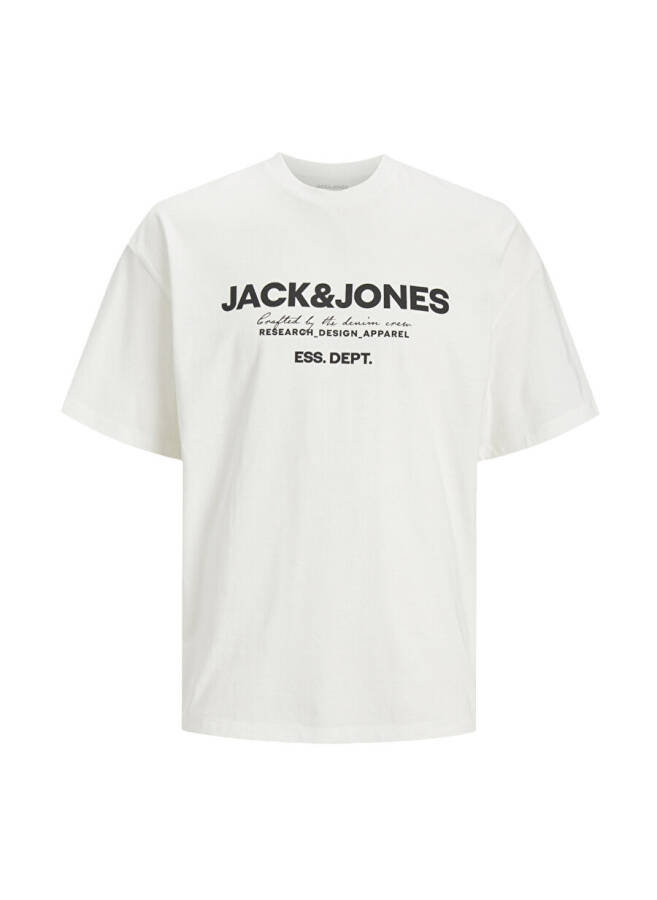 Jack & Jones Bisiklet Yaka Kırık Beyaz Erkek T-Shirt JJGALE TEE SS O-NECK LN - 11