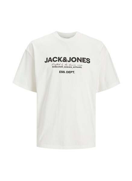 Jack & Jones Bisiklet Yaka Kırık Beyaz Erkek T-Shirt JJGALE TEE SS O-NECK LN - 13