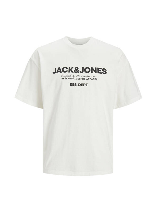 Jack & Jones Bisiklet Yaka Kırık Beyaz Erkek T-Shirt JJGALE TEE SS O-NECK LN - 3