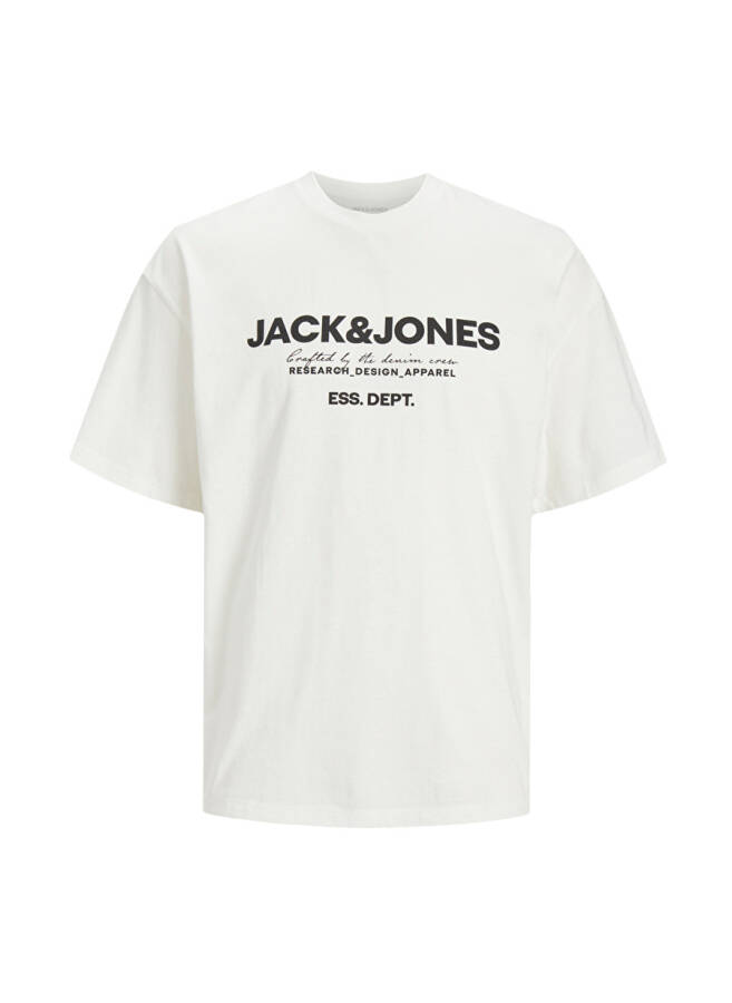 Jack & Jones Bisiklet Yaka Kırık Beyaz Erkek T-Shirt JJGALE TEE SS O-NECK LN - 5