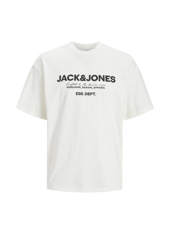 Jack & Jones Bisiklet Yaka Kırık Beyaz Erkek T-Shirt JJGALE TEE SS O-NECK LN - 21