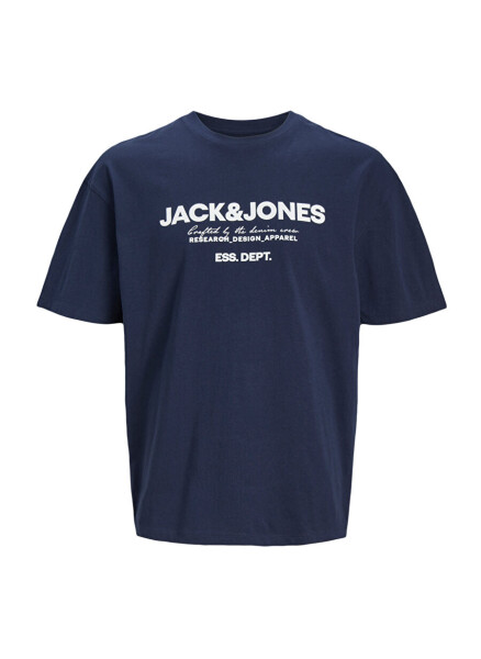 Jack & Jones Bisiklet Yaka Lacivert Erkek T-Shirt JJGALE TEE SS O-NECK LN - 8