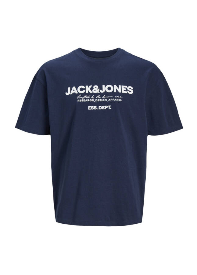 Jack & Jones Bisiklet Yaka Lacivert Erkek T-Shirt JJGALE TEE SS O-NECK LN - 16