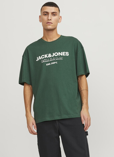 Jack & Jones Bisiklet Yaka Yeşil Erkek T-Shirt JJGALE TEE SS O-NECK LN - 1