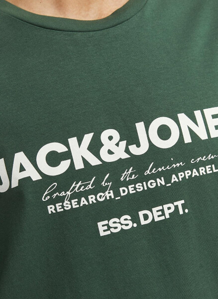 Jack & Jones Bisiklet Yaka Yeşil Erkek T-Shirt JJGALE TEE SS O-NECK LN - 3