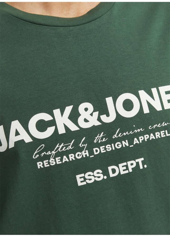 Jack & Jones Bisiklet Yaka Yeşil Erkek T-Shirt JJGALE TEE SS O-NECK LN - 8