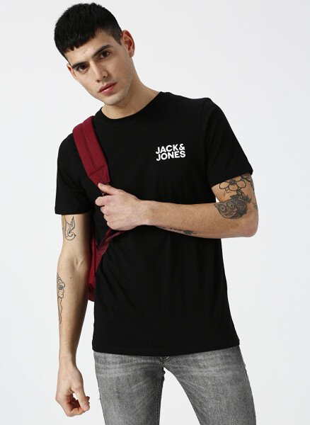 Jack & Jones Black Men's T-Shirt 12151955 - 1