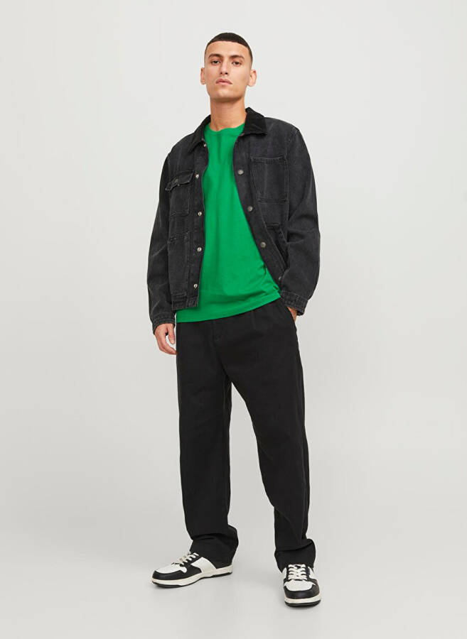 Jack & Jones Dumaloq Yoqa Yashil Erkaklar T-ko'ylagi JJEORGANIC BASIC TEE SS O-NECK NOOS - 2