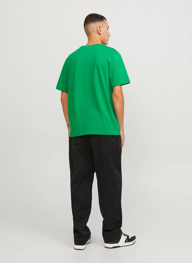 Jack & Jones Dumaloq Yoqa Yashil Erkaklar T-ko'ylagi JJEORGANIC BASIC TEE SS O-NECK NOOS - 6