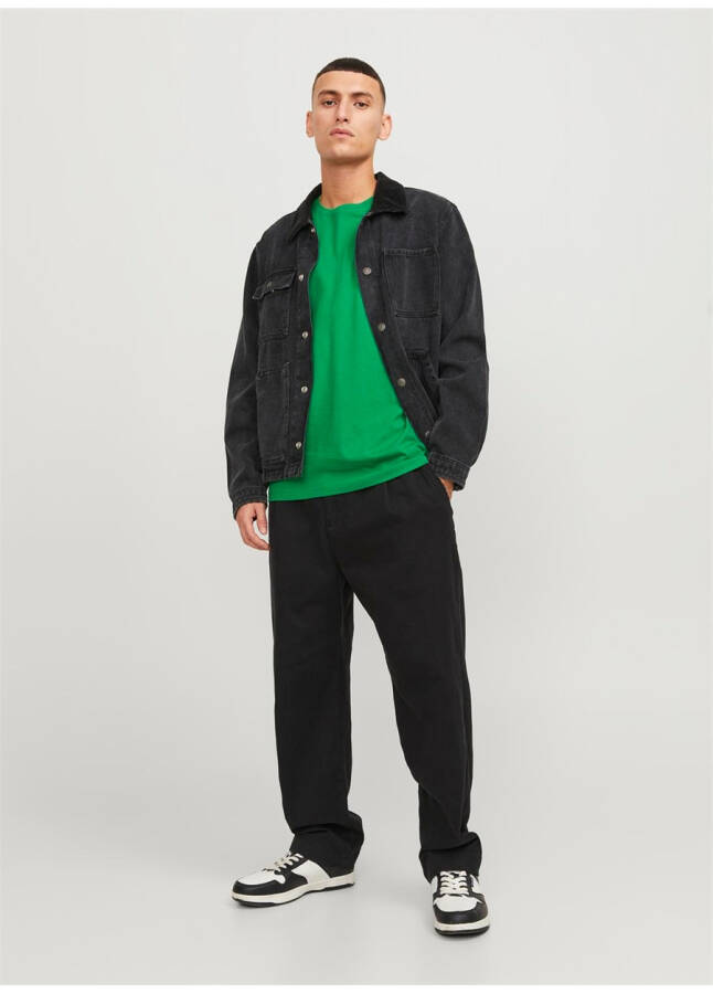 Jack & Jones Dumaloq Yoqa Yashil Erkaklar T-ko'ylagi JJEORGANIC BASIC TEE SS O-NECK NOOS - 9