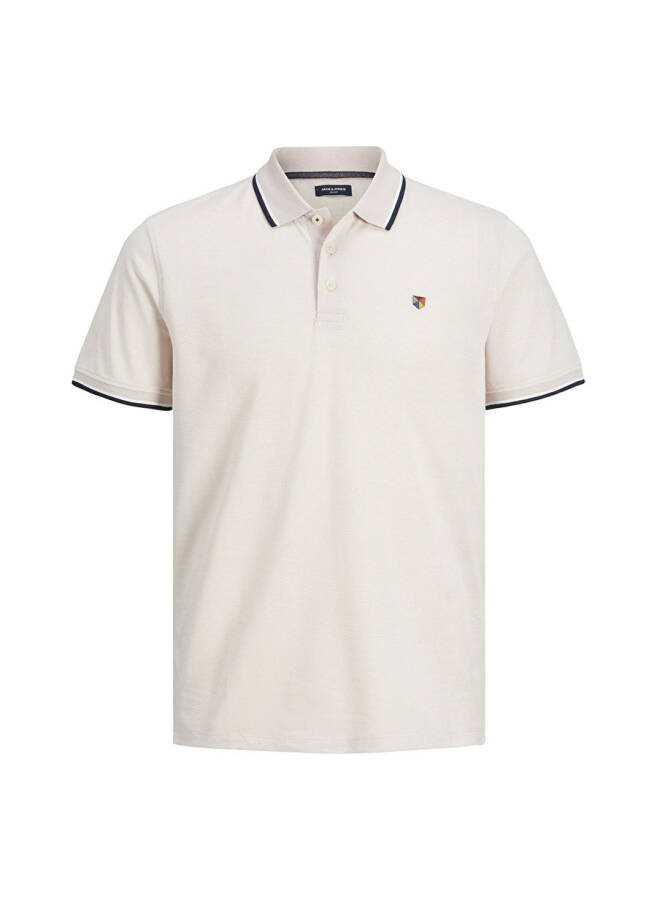 Jack & Jones Düz Ekru Polo Yaka Erkek T-Shirt - 2