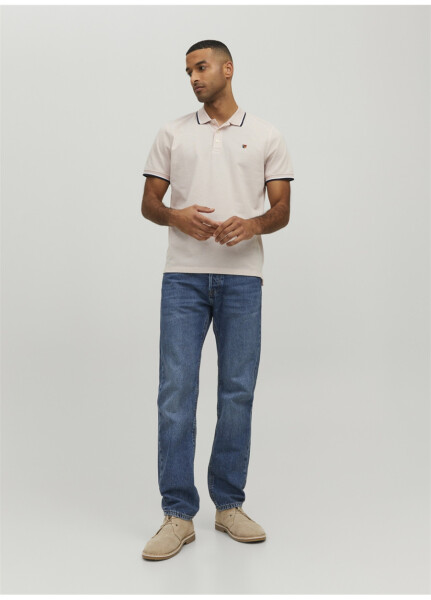 Jack & Jones Düz Ekru Polo Yaka Erkek T-Shirt - 8