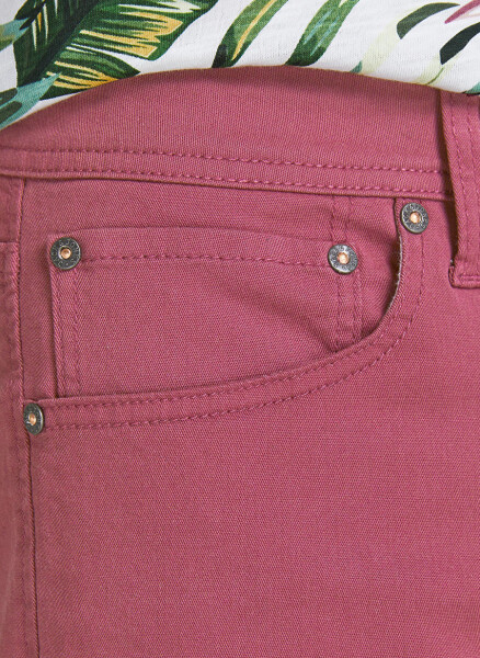 Jack & Jones Erkek Şort, Koyu Pembe, 12201546_JPSTRICK JJORIGINAL - 7