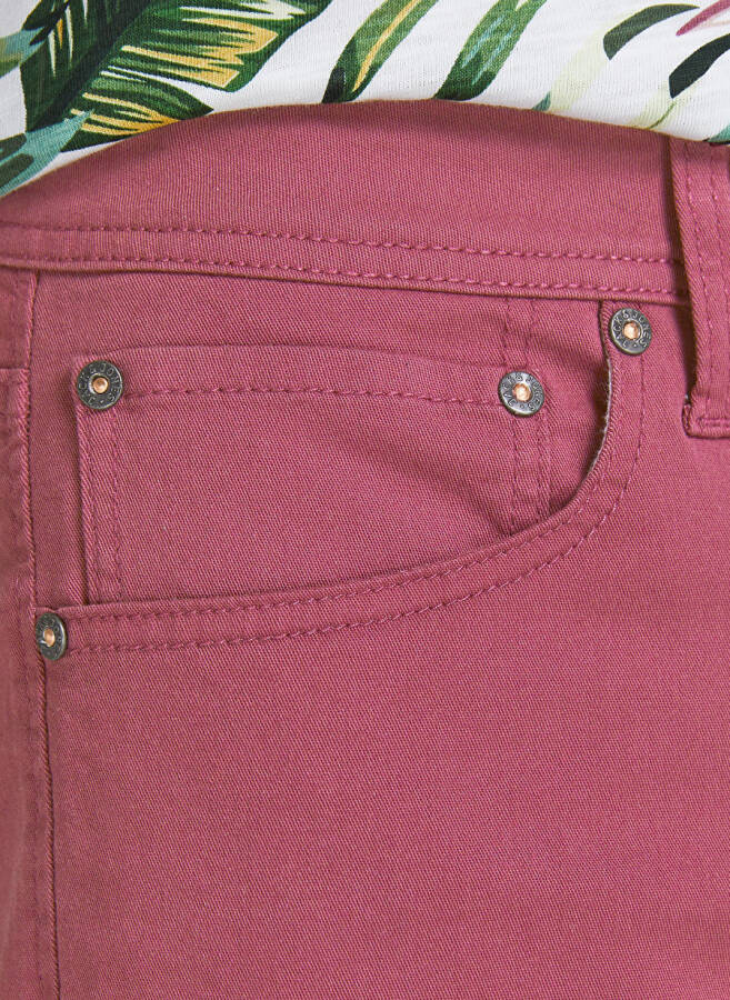 Jack & Jones Erkek Şort, Koyu Pembe, 12201546_JPSTRICK JJORIGINAL - 7