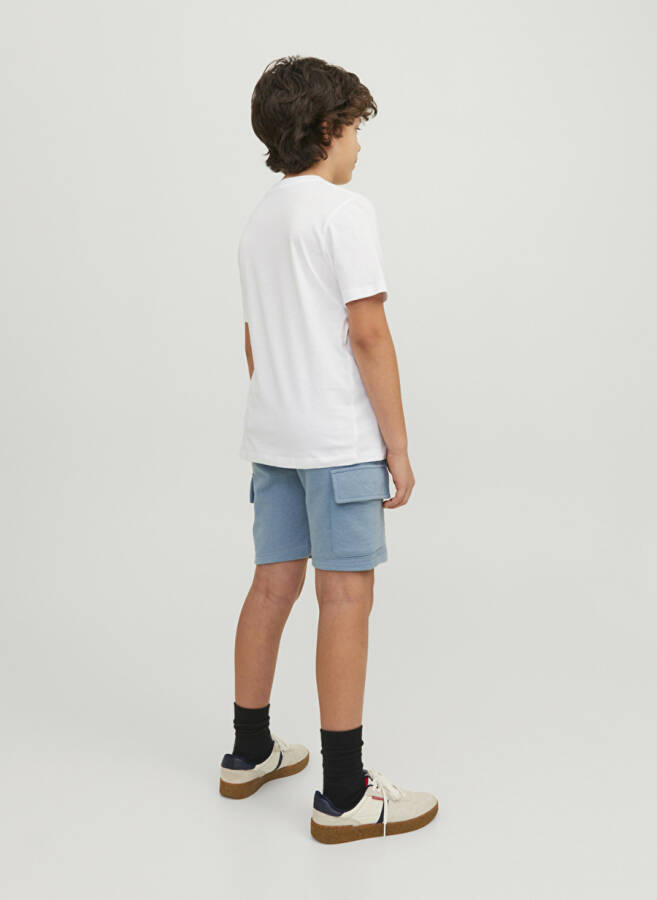 Jack & Jones Light Blue Boys Midi Shorts - 1