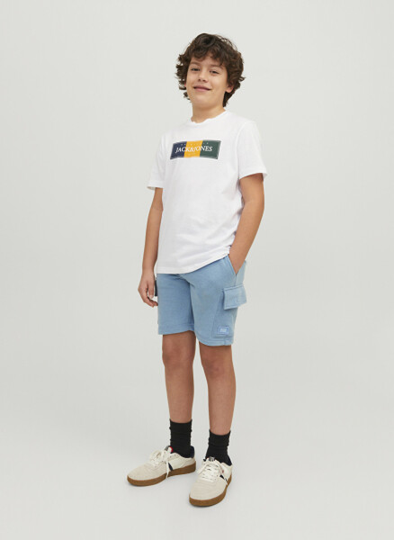 Jack & Jones Light Blue Boys Midi Shorts - 5