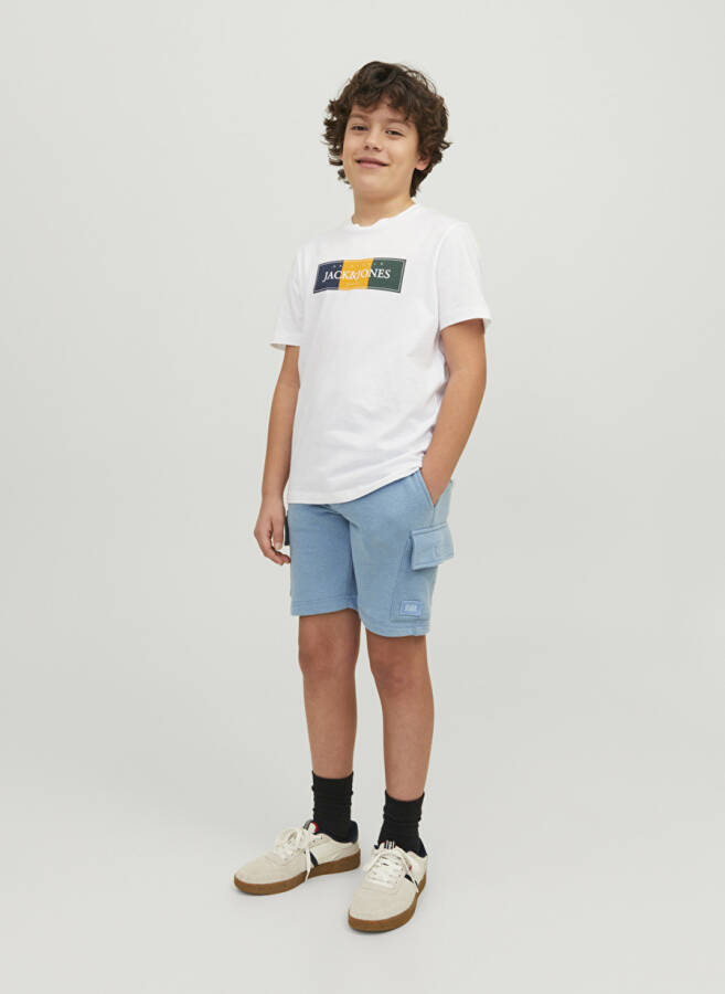 Jack & Jones Light Blue Boys Midi Shorts - 5