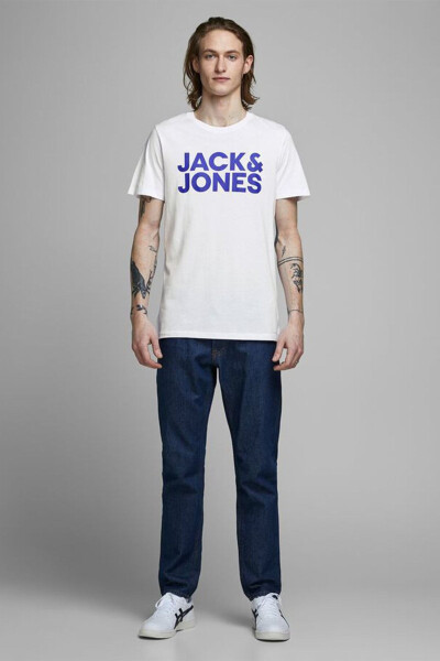 Jack Jones Logo Erkek Tişört 12151955 - 3