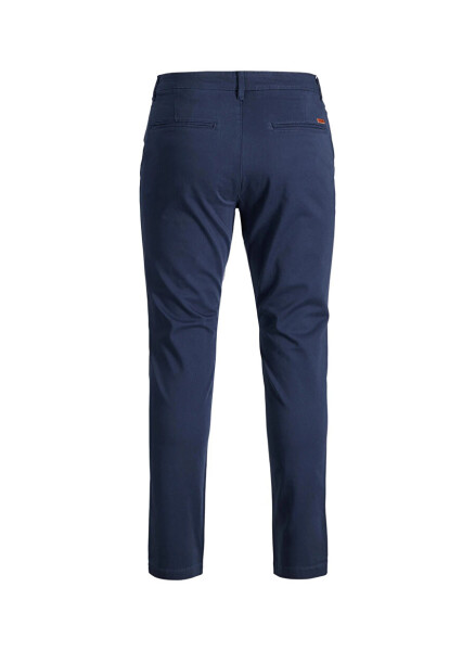 Jack & Jones Navy Blue Boy's Slim Fit Long Straight Pants JPSTMARCO JJBOWIE NOOS JNR - 4