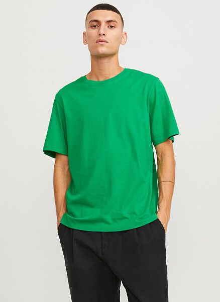 Jack & Jones Round Neck Green Men's T-Shirt JJEORGANIC BASIC TEE SS O-NECK NOOS - 8