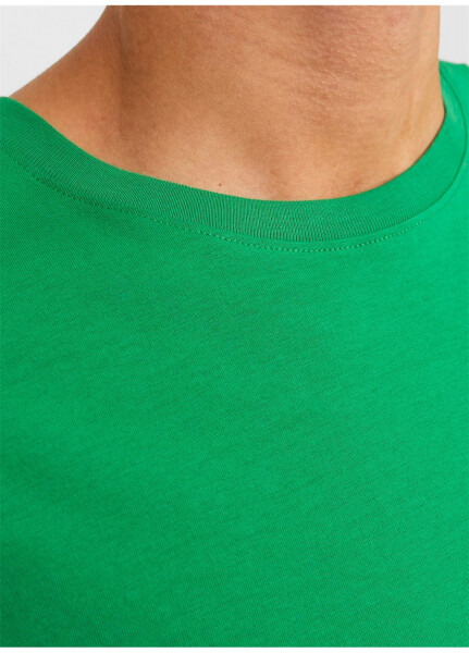 Jack & Jones Round Neck Green Men's T-Shirt JJEORGANIC BASIC TEE SS O-NECK NOOS - 18