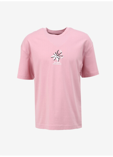 Jack & Jones Round Neck Pink Men's T-Shirt JOREASTER ACTIVITY TEE SS CREW NECK - 6