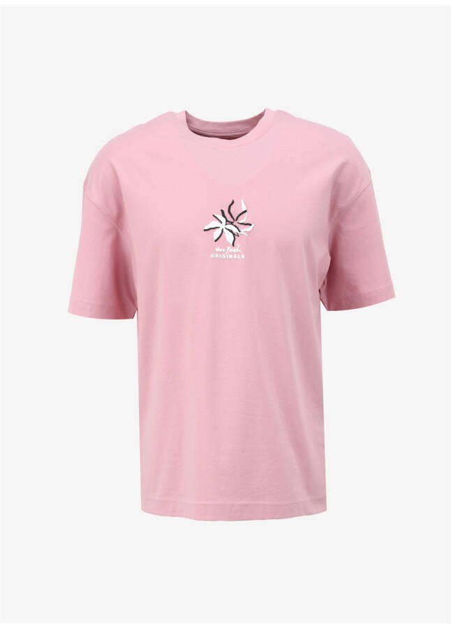 Jack & Jones Round Neck Pink Men's T-Shirt JOREASTER ACTIVITY TEE SS CREW NECK - 6