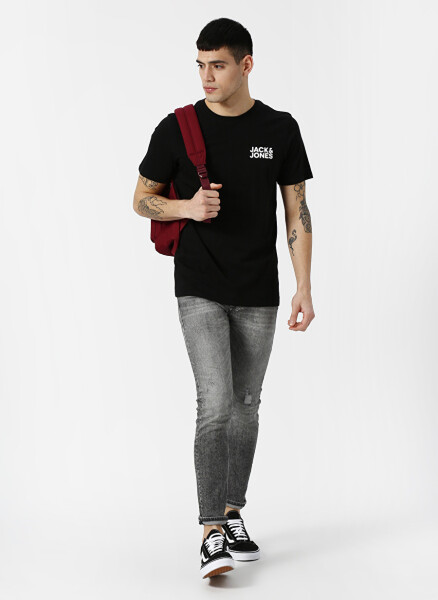 Jack & Jones Siyah Erkek T-Shirt 12151955 - 2