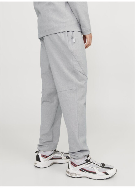 Jack & Jones Slim Fit Gri Melanj Erkek Eşofman Altı JPSTWILL JJCLOUD SWEAT PANTS NOOS - 4