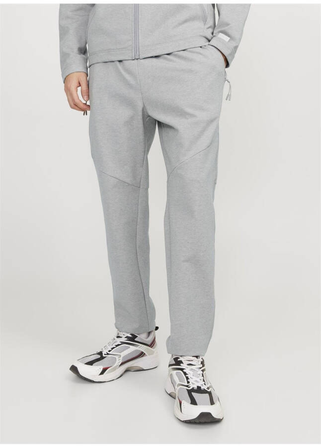 Jack & Jones Slim Fit Gri Melanj Erkek Eşofman Altı JPSTWILL JJCLOUD SWEAT PANTS NOOS - 6