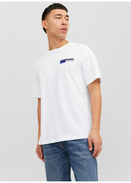 Jack & Jones Yuvarlak Yaka Beyaz Erkek T-Shirt JJECORP LOGO TEE PLAY SS O-NECK NOO - 8