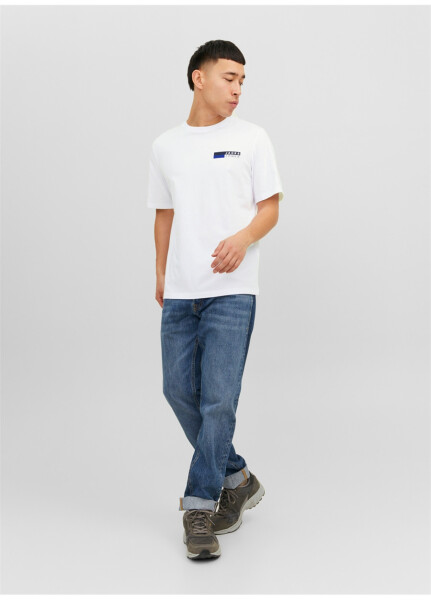 Jack & Jones Yuvarlak Yaka Beyaz Erkek T-Shirt JJECORP LOGO TEE PLAY SS O-NECK NOO - 12