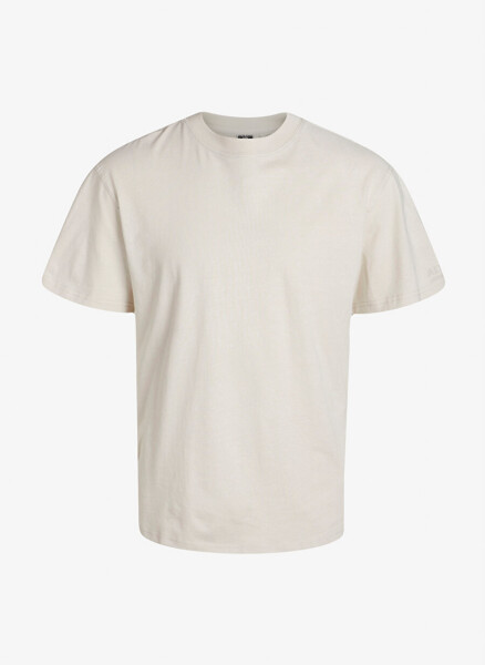 Jack & Jones Yuvarlak Yaka Krem Erkek T-Shirt JCOALTITUDE TEE SS CREW NECK - 1