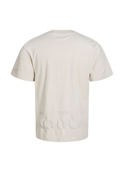 Jack & Jones Yuvarlak Yaka Krem Erkek T-Shirt JCOALTITUDE TEE SS CREW NECK - 2