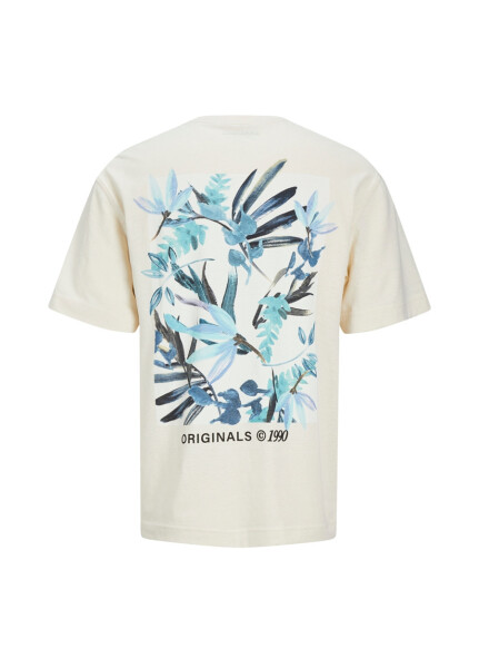 Jack & Jones Yuvarlak Yaka Krem Erkek T-Shirt JORBILLY SPINNOVA TEE SS CREW NECK - 2