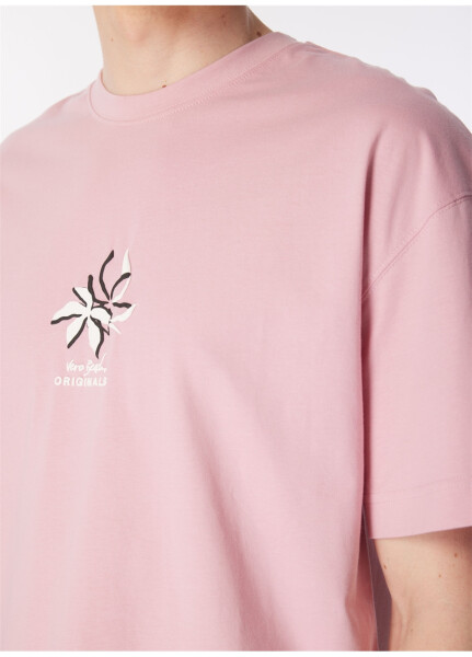 Jack & Jones Yuvarlak Yaka Pembe Erkek T-Shirt JOREASTER ACTIVITY TEE SS CREW NECK - 4