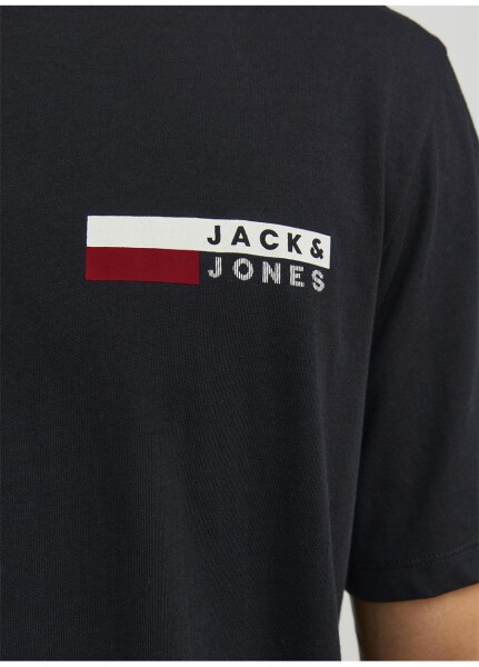 Jack & Jones Yuvarlak Yaka Siyah Erkek T-Shirt - 53