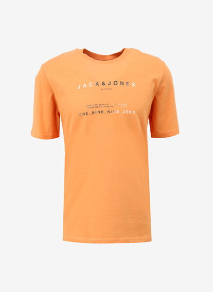 Jack & Jones Yuvarlak Yaka Turuncu Erkek T-Shirt JCORIOT TEE SS CREW NECK FST - 1