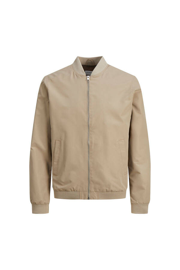 Jack&Jones Roy Bomber Men's Beige Stand Collar Jacket - 1