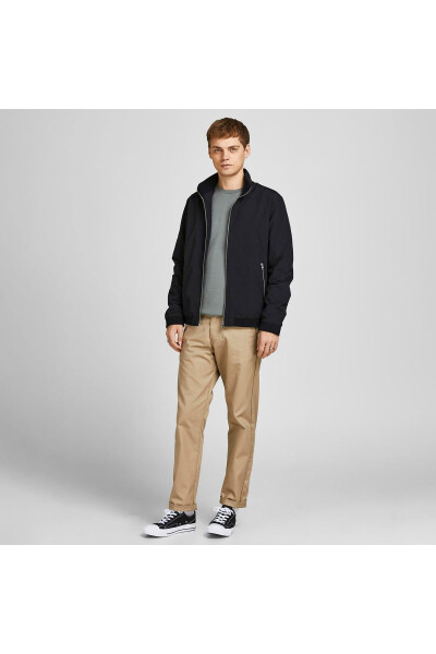 Jack&Jones Rush Harrington Bomber Erkaklar uchun qora rangli tik yoqali ko'ylagi - 4