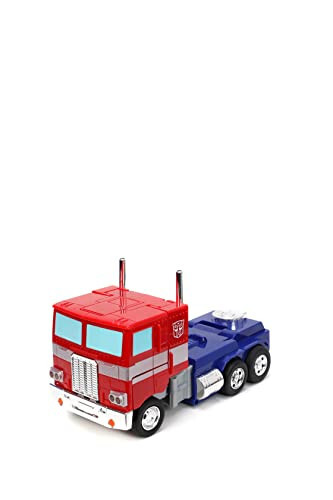 Jada Toys - Transformers Optimus Prime Dönüşen RC Araç - Çocuk Oyuncakları Hediyesi - Kamyon'dan Robota Dönüşüm - Işıklar & Sesler - Tam Fonksiyonlu Uzaktan Kumanda - 13' Uzun - 7