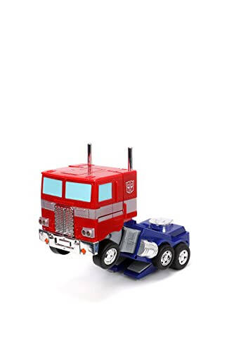 Jada Toys - Transformers Optimus Prime Dönüşen RC Araç - Çocuk Oyuncakları Hediyesi - Kamyon'dan Robota Dönüşüm - Işıklar & Sesler - Tam Fonksiyonlu Uzaktan Kumanda - 13' Uzun - 9