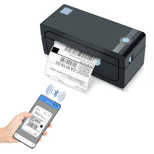 JADENS Bluetooth Thermal Shipping Label Printer - Wireless 4x6 Shipping Label Printer, Compatible with Android&iPhone and Windows, Widely Used for Ebay, Modazone, Shopify, Etsy, USPS - 7