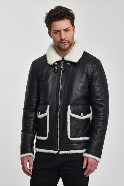 Jake Black Leather Jacket - 9