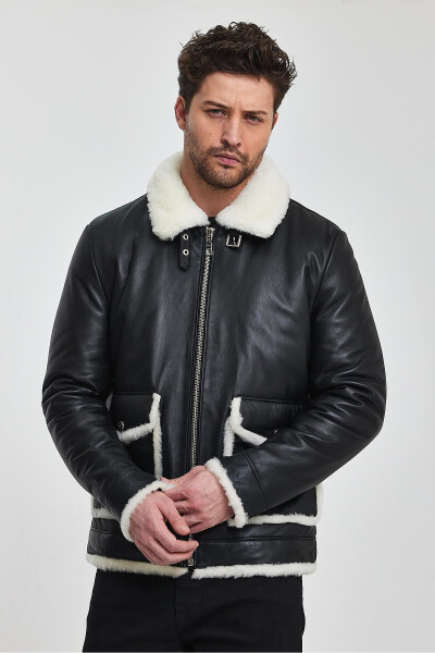 Jake Black Leather Jacket - 10