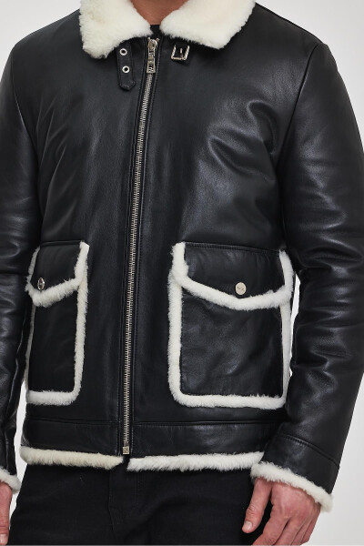 Jake Black Leather Jacket - 12